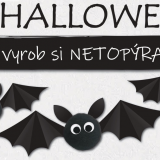 HALLOWEENSKÁ DEKORACE NETOPÝR Z PAPÍRU